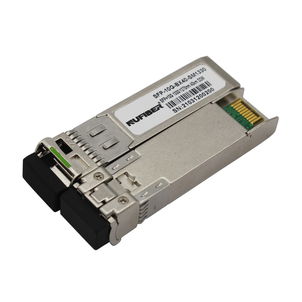 Optical Transceiver 10G WDM 40km SFP+ Simplex 1270nm/1330nm 40km LC Compatible with MikroTik/Juniper/Ubiquiti