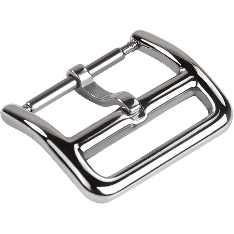 For Hermes Needle Buckle Metal Electroplating Polishing Stainless Steel Genuine Leather Buckle 316 Stainless Steel14 16 18 20mm