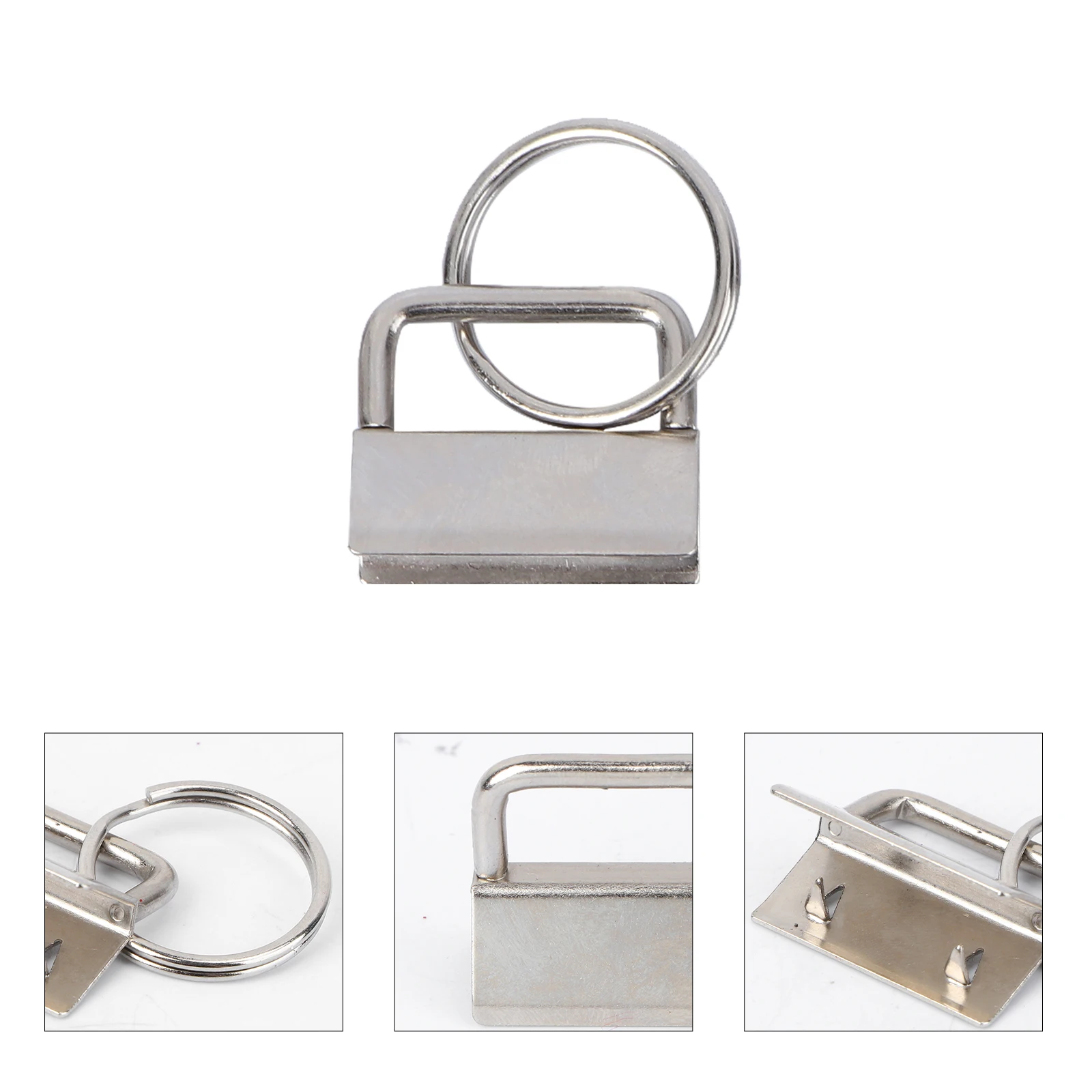 

25 Pcs Webbing Clip Embossed Keychain Lanyard Fashion with Metal Wristlet Luggage Strap Accessories