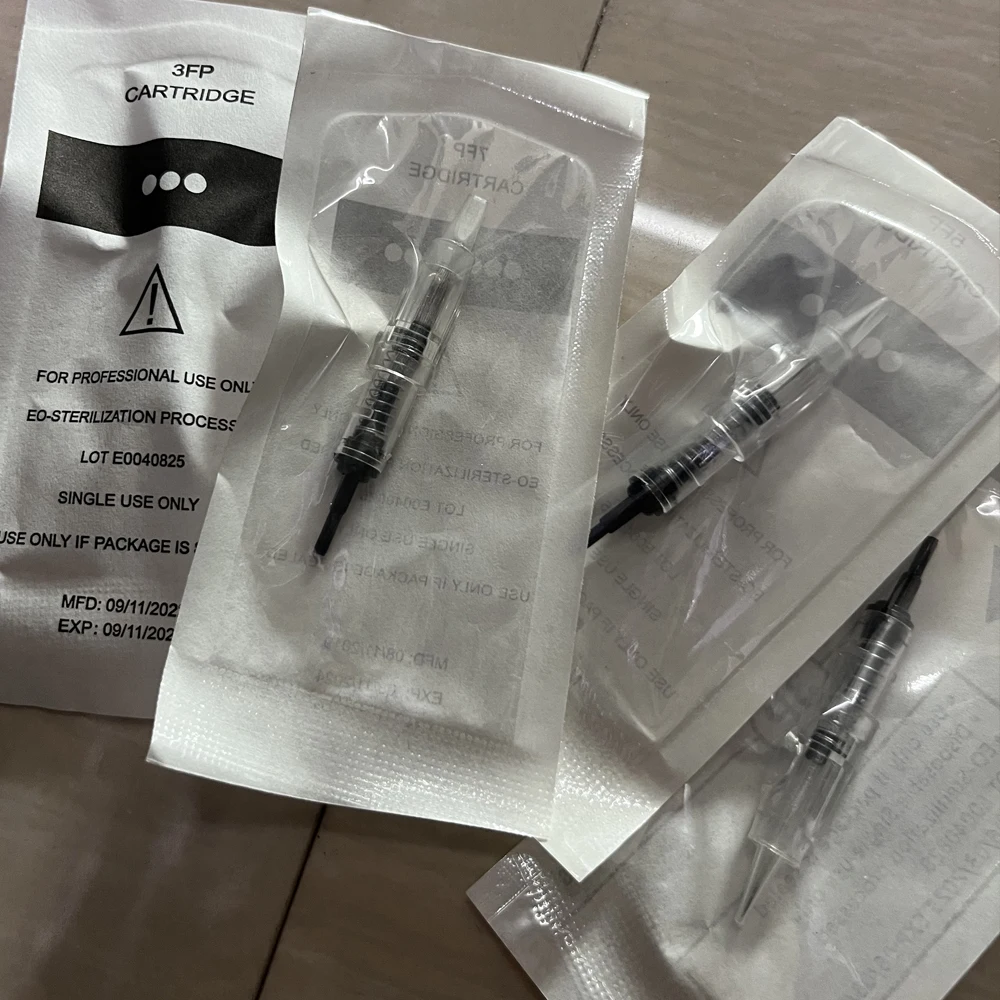 

Permanent Makeup Cartridge Needles 1P/2P/3P Disposable Sterilized Tattoo Needle Easy Click for Eyebrow Lips Tattoo Supplies 5pcs
