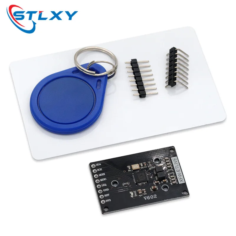 Stlxy MINI RFID module RC522 Kits S50 13.56 Mhz 6cm With Tags SPI Write & Read for arduino 2560