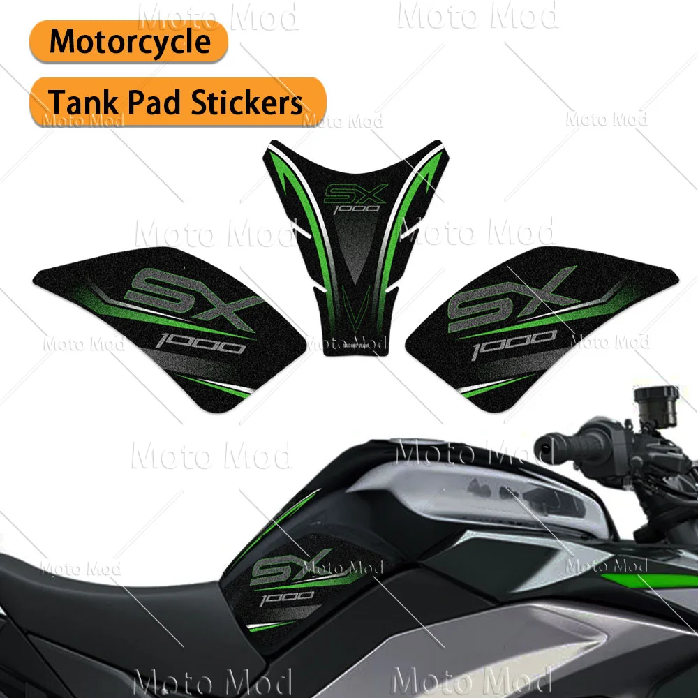 

3M Anti Slip Motorcycle Fuel Tank Pad Stickers Frosted Decals Kit Protector Accessories For Ninja 1000SX Z1000SX 2017-2024