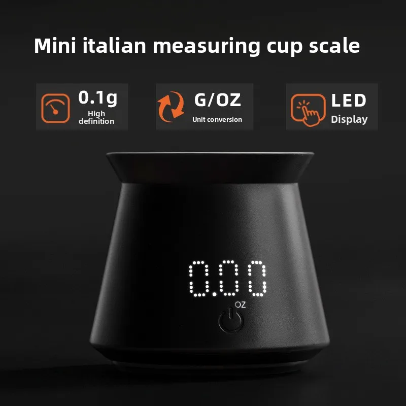 Coffee Mini Small Scale Measuring Cup Scale Household Waterproof Portable Italian Coffee Bean Weighing High Precision