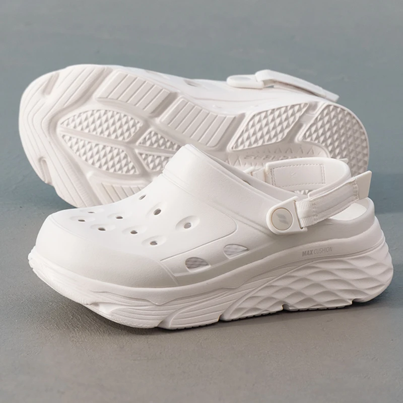 Женские сандалии Skechers на толстой подошве, увеличивающие рост, легкие уличные пляжные туфли с закрытым носком, сабо 1