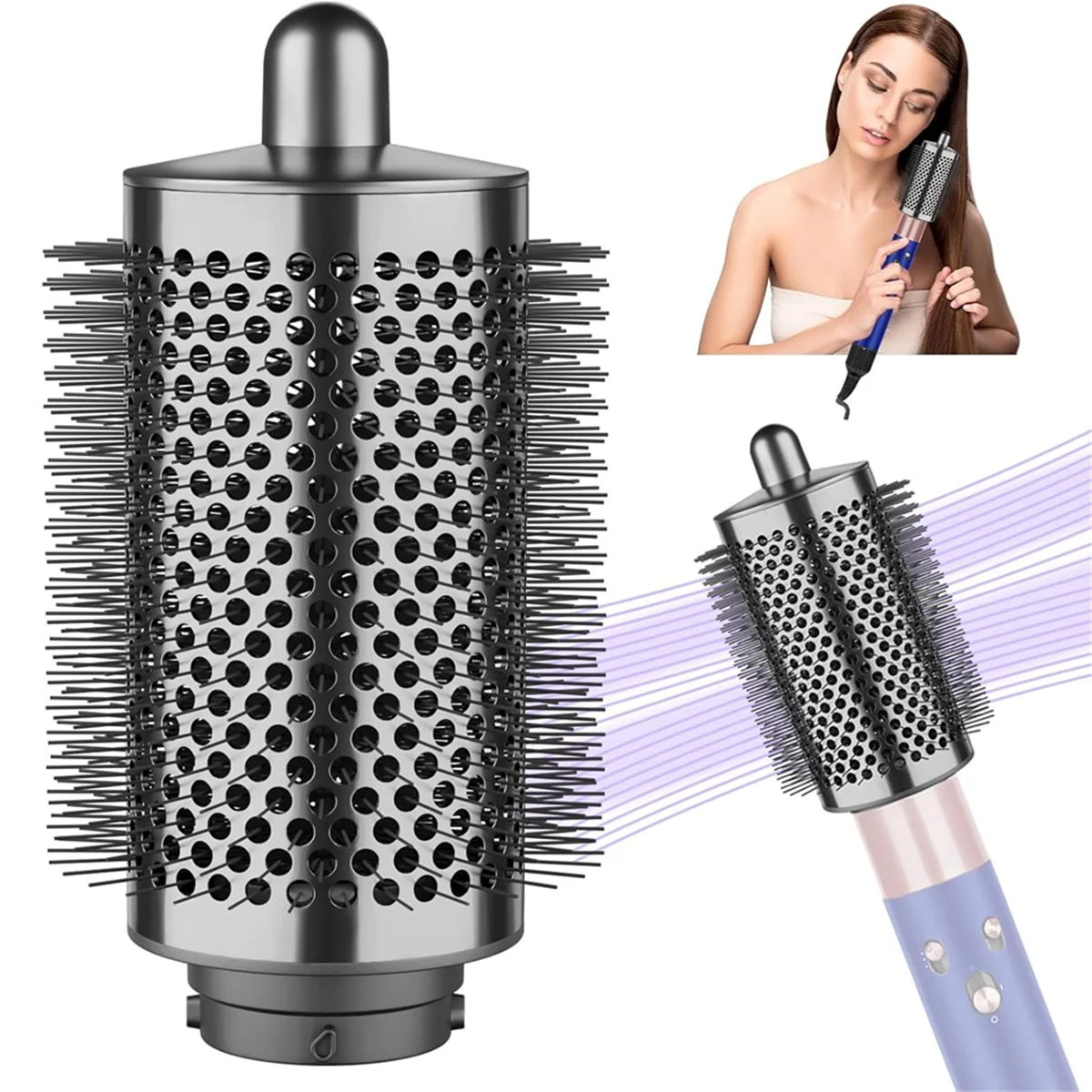 Diffuser Attachment Large Round Volumizing Brush for HS01 HS05 Curling Iron Styling
