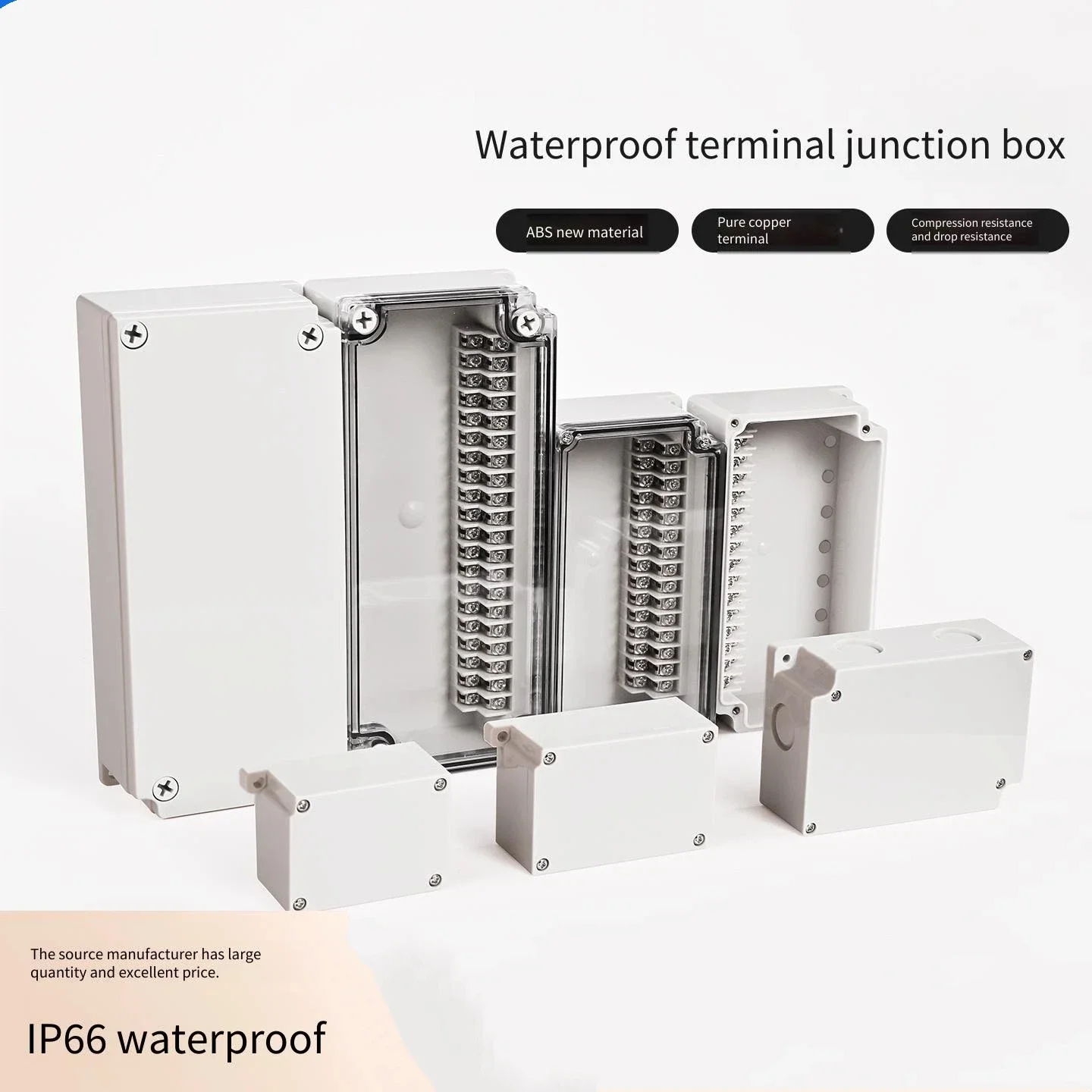 Outdoor Waterproof High And Low Terminal Junction Box Dustproof Cable Relay Distribution Box for Automation Equipment