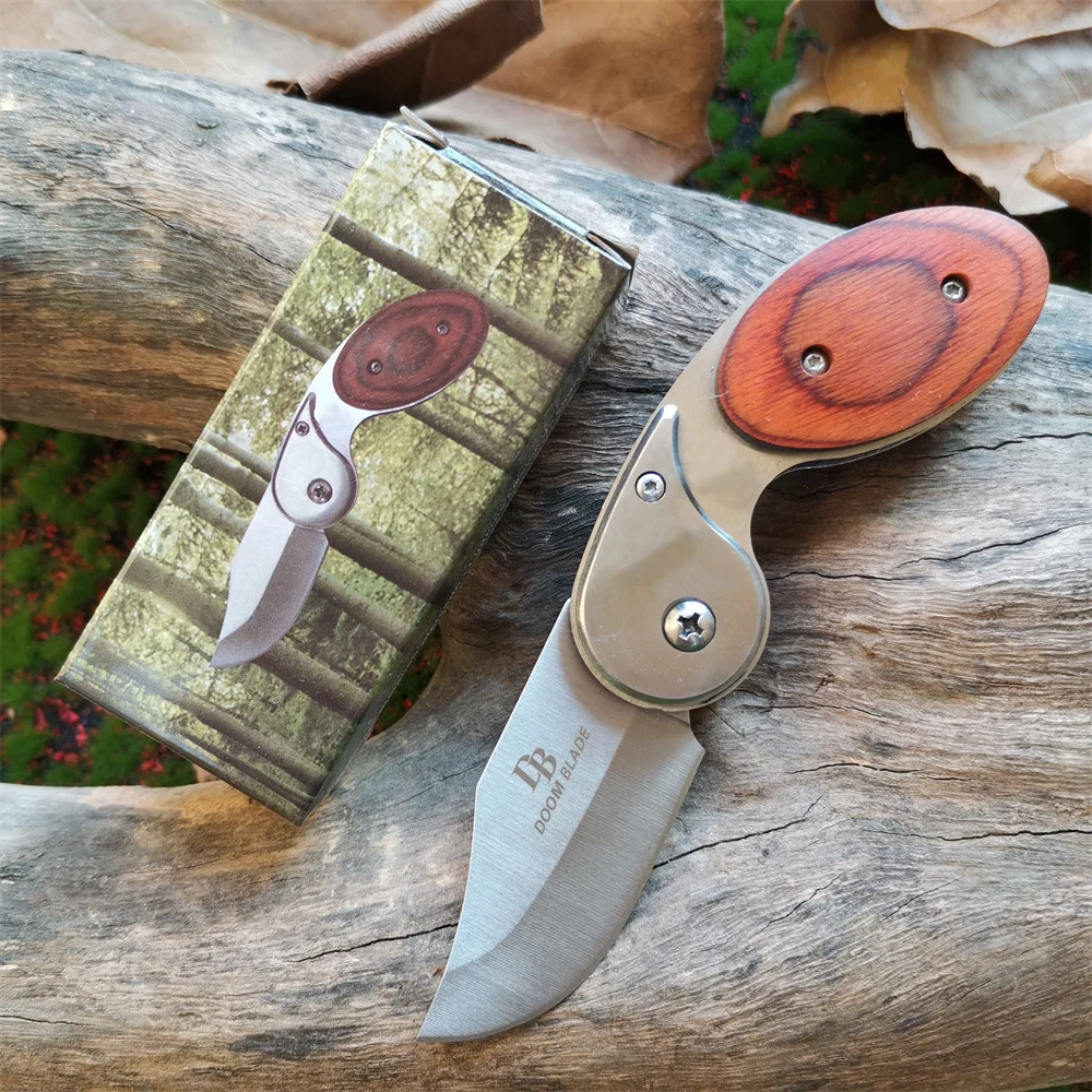 

Colorful Mini Folding Knife with 440C Steel Blade and Belt Clip, Perfect for Outdoor Activities - Small EDC Pocket Knife