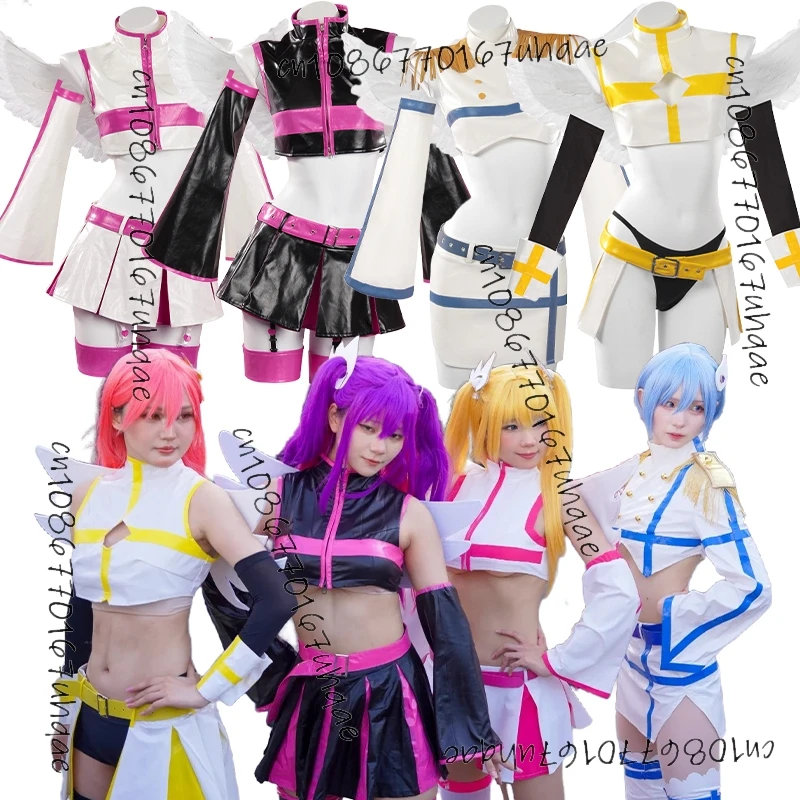 Anime Nigoriri Milliela Mikari Ririsa Lilyel Cosplay Costume 2.5 Dimensional Seduction COS Full Uniform With Wings Halloween Cos