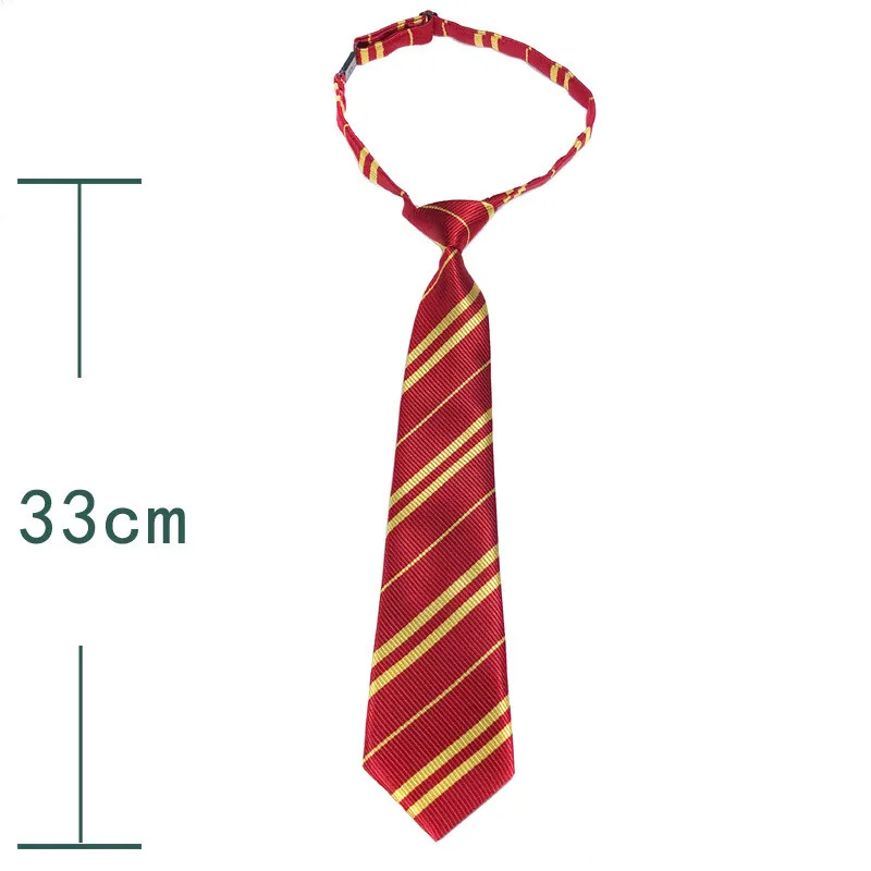 Children 33cm Necktie Magic College Student Badge Costume Accessories Cosplay Twill Tassels Tie Casual Party Halloween Gift