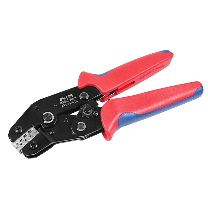 SN-58B TE JST Molex Terminal Wire Crimping Pliers 0.25-1.5MM2  Non-Insulated Open Barrel Crimper Tool