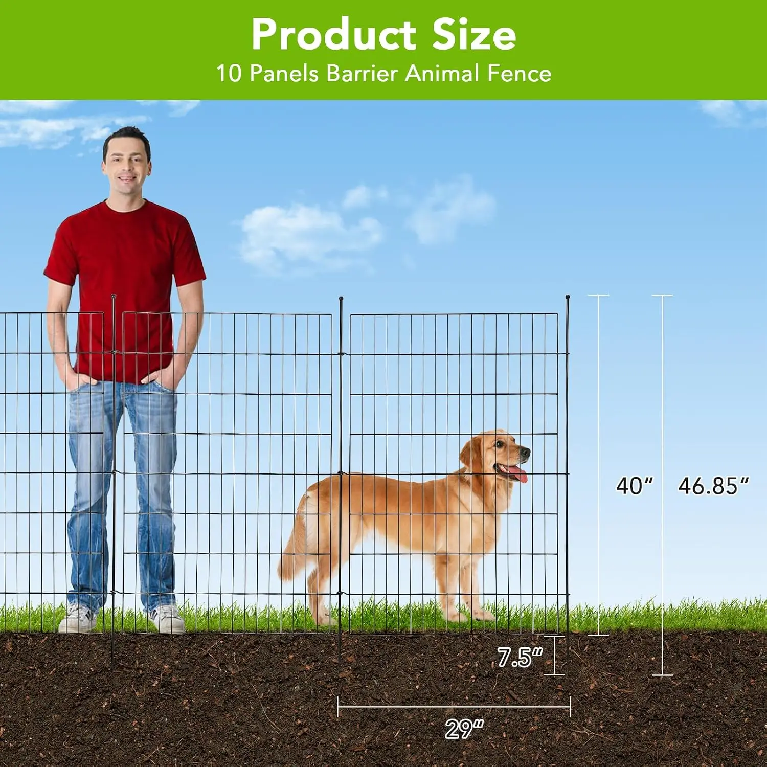 Metal Wire Garden Fence Panels 29