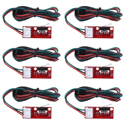 6Pcs Endstop Switch For Arduino End Stop Limit Switch and Cable Mechanical Endstop For CNC RAMPS 1.4 Board 3D Printer Parts