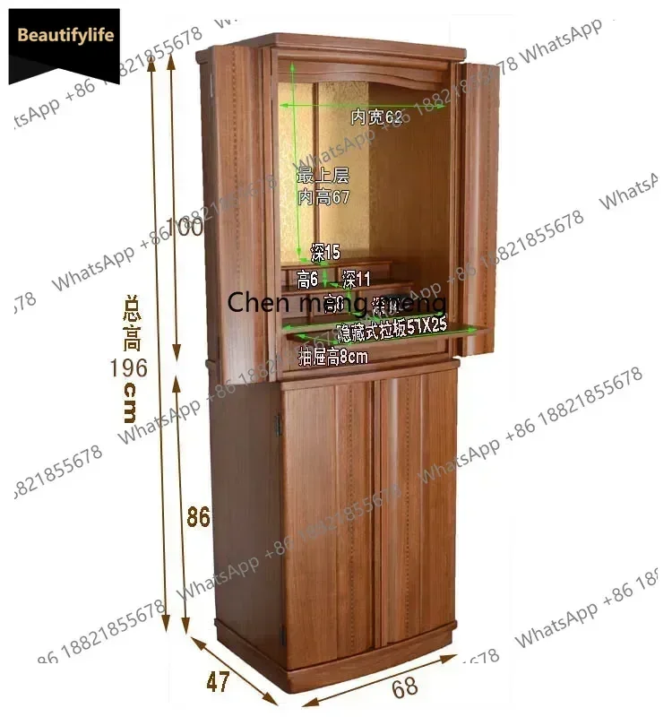 

Buddhist shrine household Buddha statue offering table Buddhist cabinet household shrine shrine c139