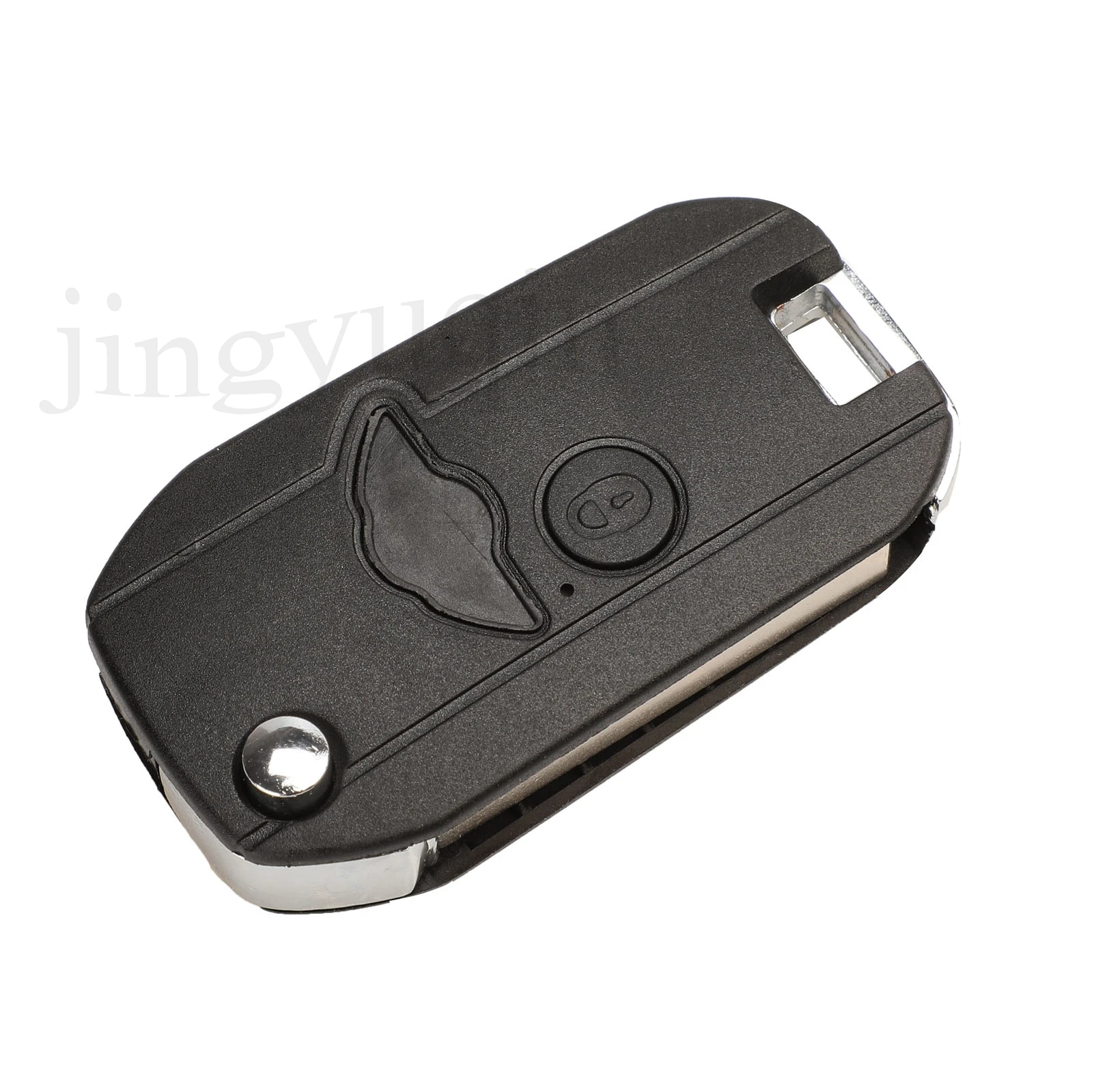 jingyuqin Upgrade Folding Car Key Shell For BMW Mini One Cooper R50 R53 2 Buttons With Uncut Key Blade Remote Key Case Fob Cover