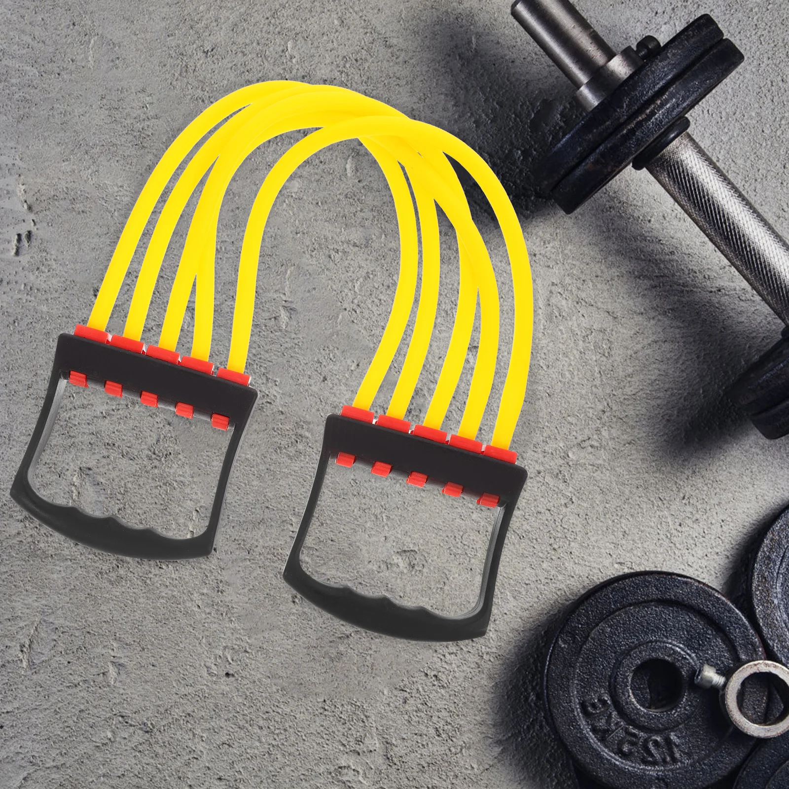 حبل مقاومة للياقة البدنية من Tpe، مرفق آلة كابل بمقبض متين لآلة توسيع الصدر وحزام سحب وتمارين اللياقة البدنية