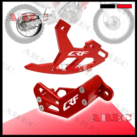 CRF LOGO Задний тормозной диск, суппорт, защита ротора для HONDA CRF250R 250X 04-17 CRF450 02-2017 CRF450X 05-2017 CRF450RX 2017