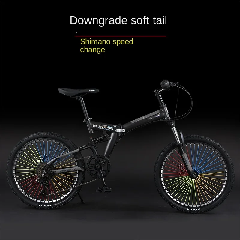 

Double Shock-Absorbing Mountain Bike Bicycle 12-Year-Old 20-Inch 10-Year-Old