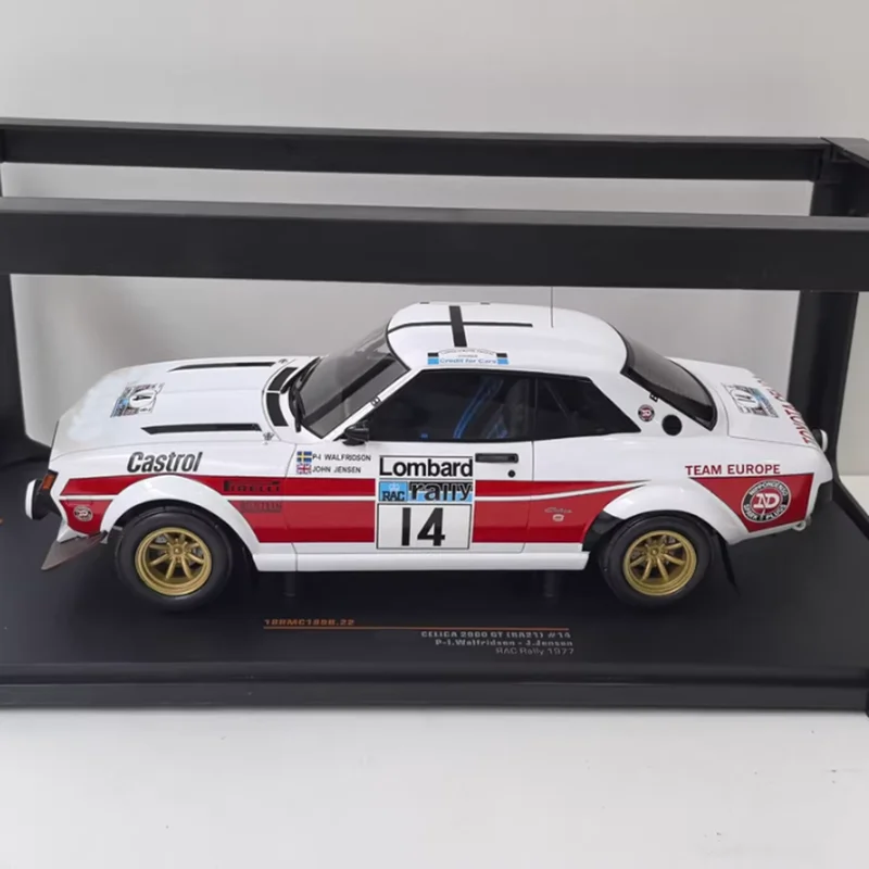 IXO 1:18 Scale Celica 2000 GT RA21 RAC #14 1977 Alloy Car Model Static Collection Decorated Holiday Gifts Toys Souvenir Gift