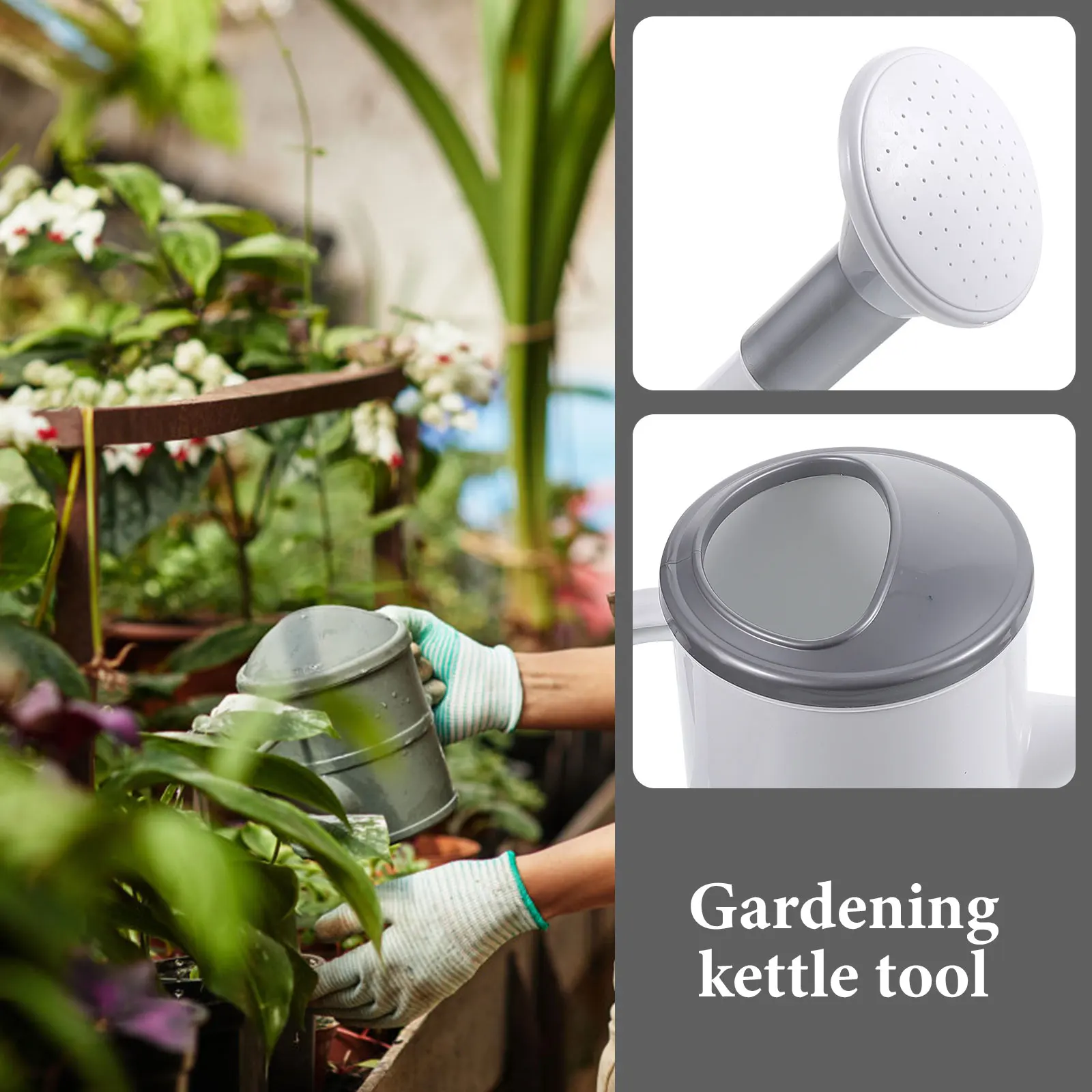 Long Spout Watering Can Durable Plastic Garden Flower Pot Indoor Outdoor Sprayer Tool For Succulents Hanging Plants Household