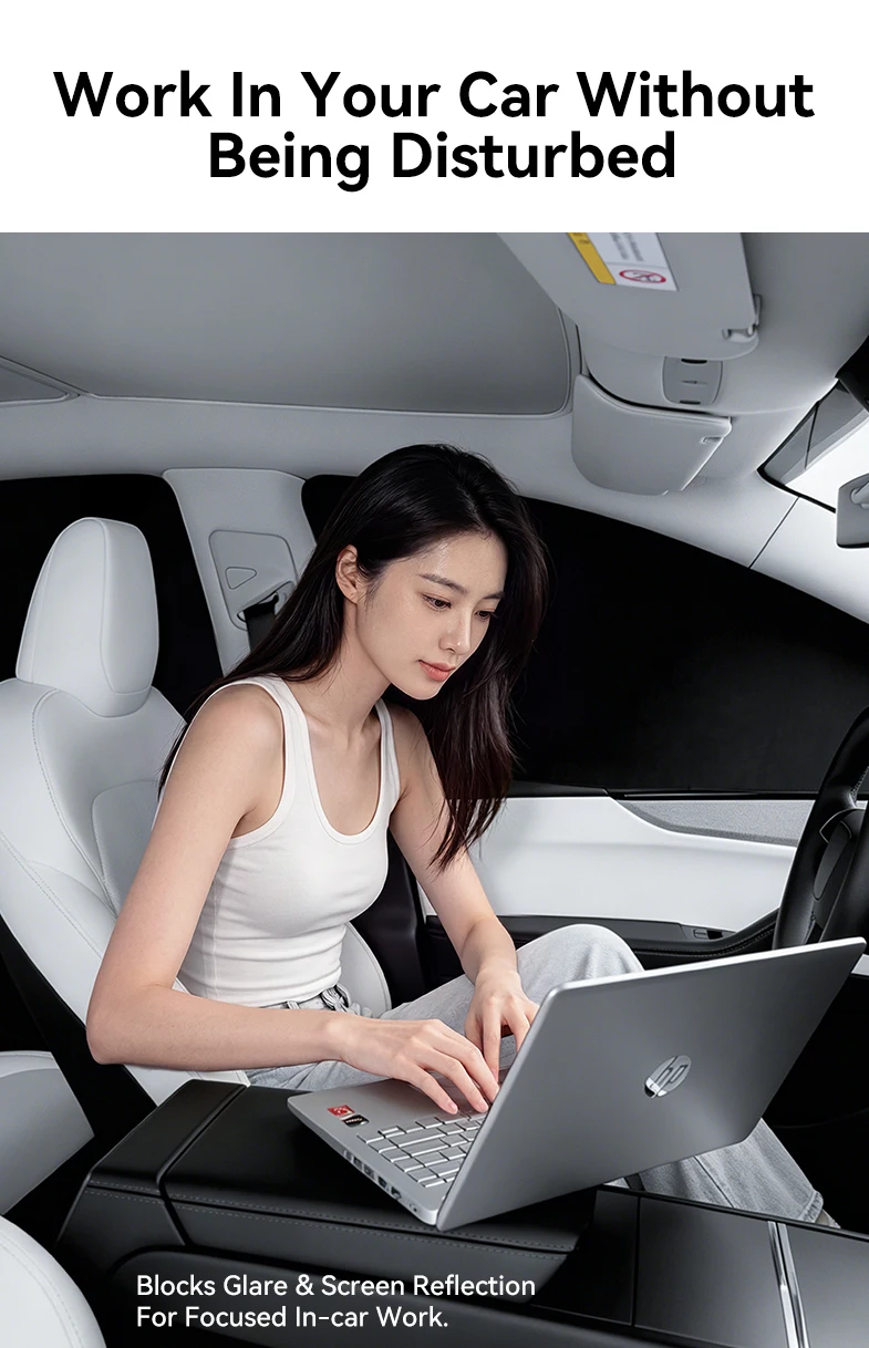YZ Für Tesla Y Juniper 2025-2026 Auto Seitenfenster Sonnenschutz Camping Sichtschutz Sonnenschutzvorhang Abdeckung Vordere Hintere Windschutzscheibe Zubehör – Detail 12