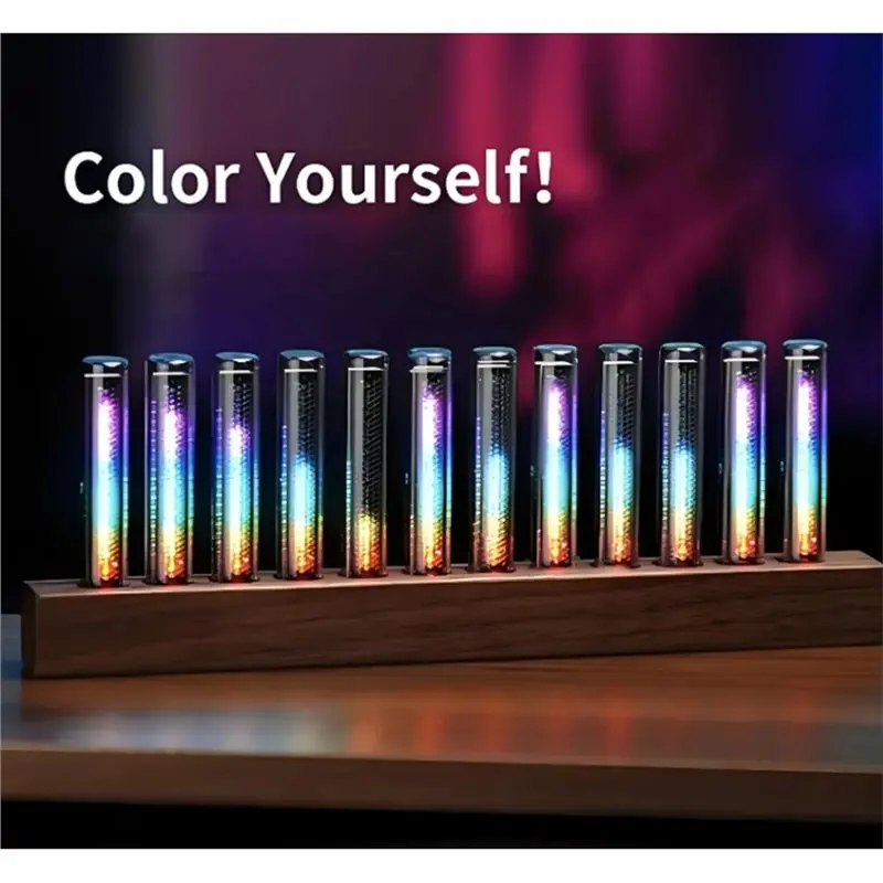 【VALENTINE's DAY】12-Bit RGB Pickup Level Light LED Display Sound Control Meter Music Rhythm Indicator Desktop Audio Light Mixer