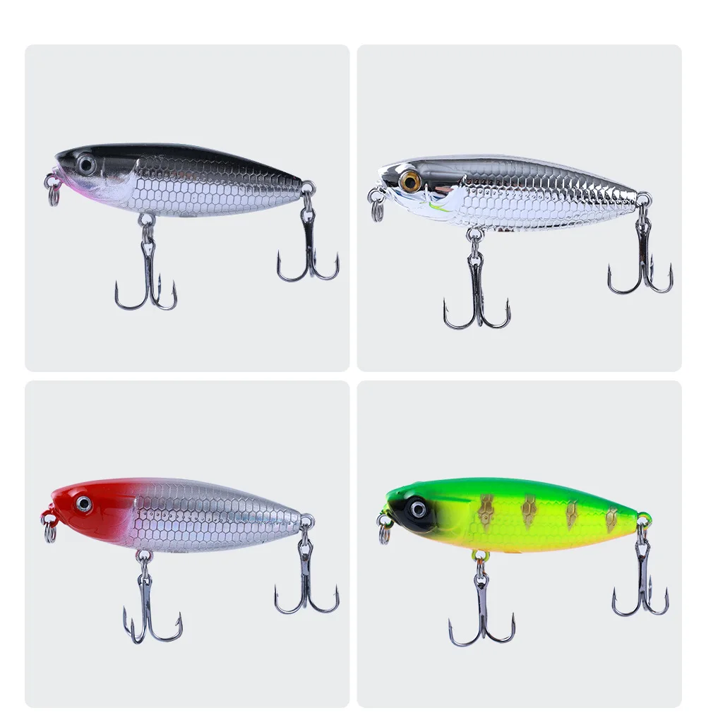 1 Stück Z-Klaue schwimmender Bleistift köder 6cm 7g Wobbler Top water Kurbel köder lockt Artificiais harte Köder Oberfläche Stick bait Bass Wobbler – Detail 2
