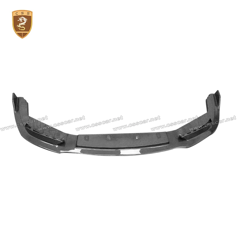 For BMW 2019 2020 2021 M8 F91 F92 Upgrade V Style Carbon Fiber Front Bumper Lip Diffuser Air Vent Decoration Trim Side Skirt