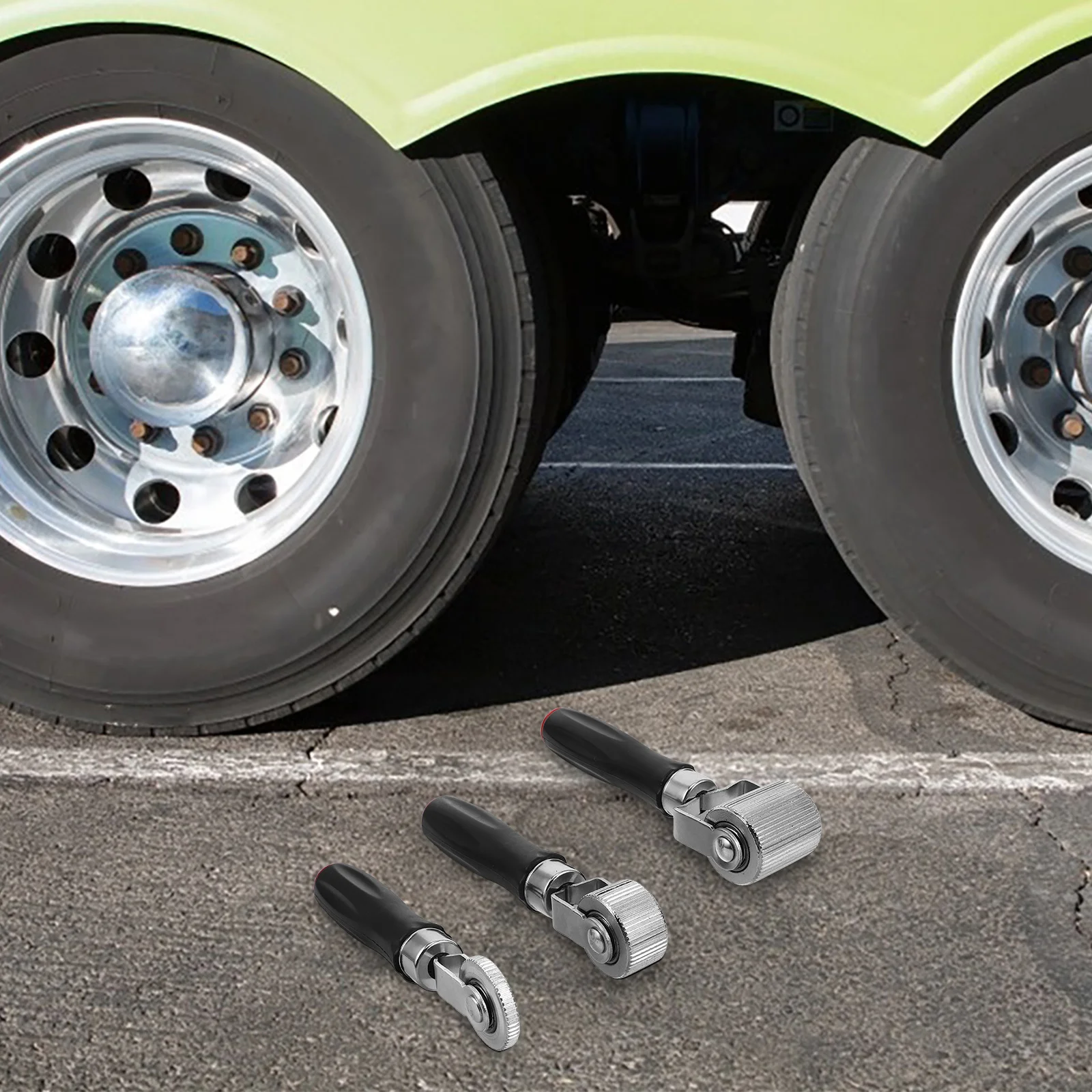 

3pcs Tire Repair Tool Set Metal Tire Patching Roller Universal Car Truck Motorcycle Bike Repair Kit Vehicle Sound Deadening