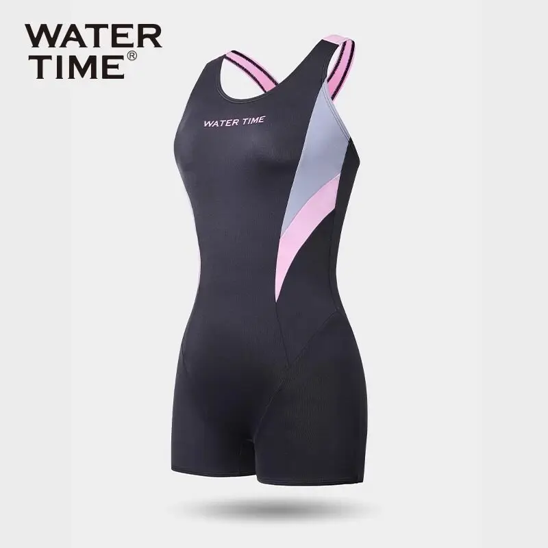 WaterTime Women's One-Piece Swimsuit 2026 New Model, Conservative and Professional, Full-Coverage Swimwear for Pool Use