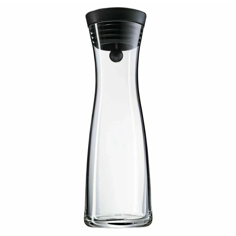 New Water Carafe 1.5/1.8L High Borosilicate Glass Bottle Basic Tilting Lid Closure Jug