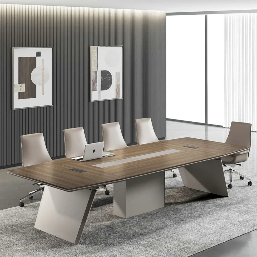 Modern Office Rectangular Executive 8,10,12,16 Seater Conference Table Meeting Room Table Boardroom Table Desk