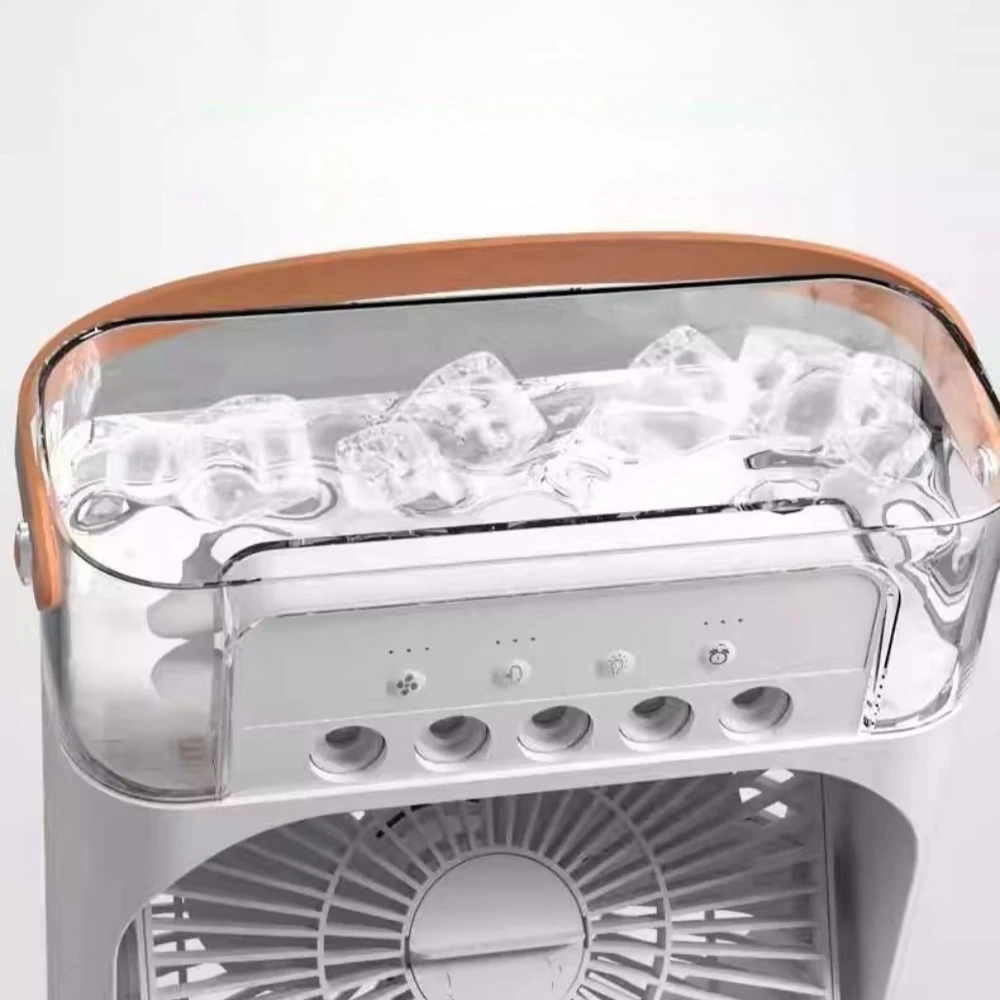 3 In 1 Fan AIr Conditioner Household Mini Air Cooler LED Night Light Portable Humidifier Air Adjustment Fan Office Home Fan view 6