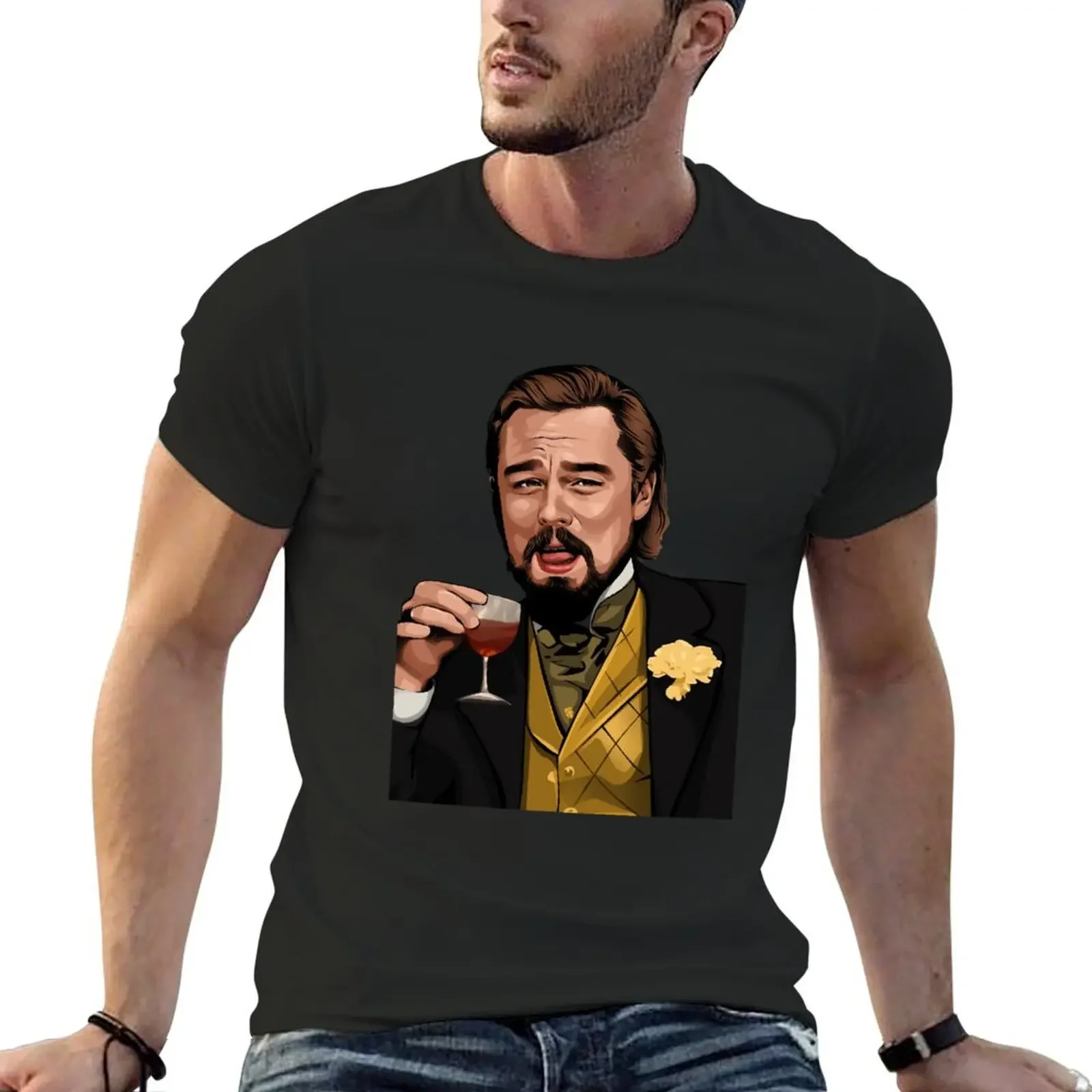 

Funny Gifts For Laughing LeoIconic Meme From Django Unchained Halloween T-Shirt sublime outfits for men