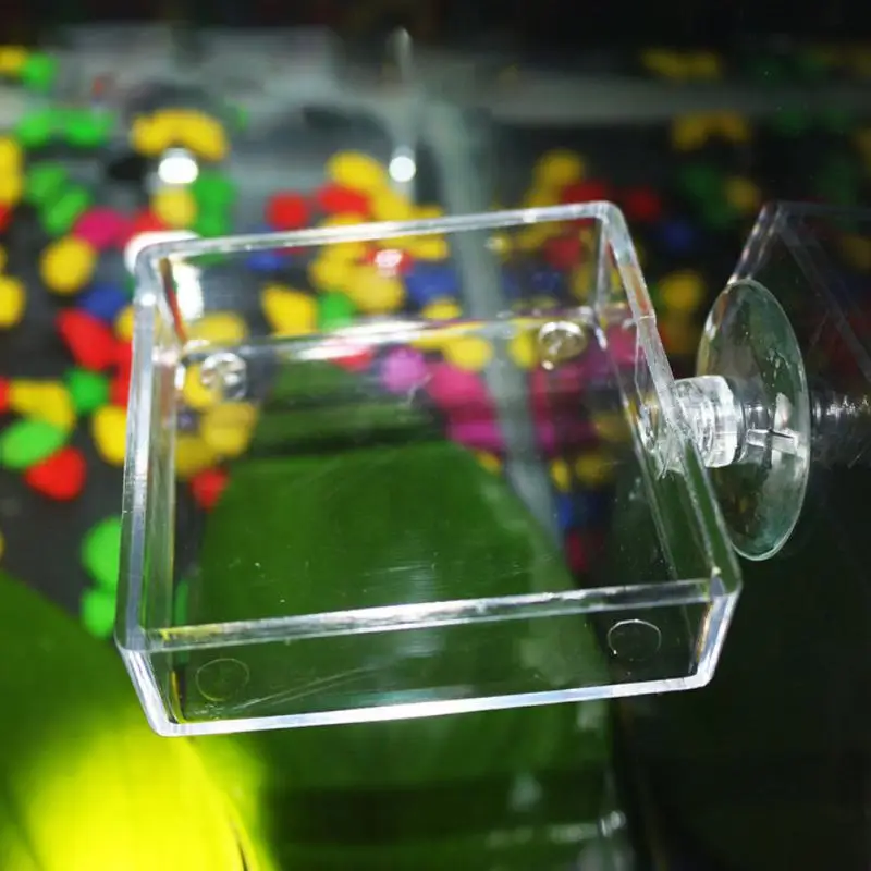 Clear Acrylic Shrimp Feeder Food Dish Aquarium Fish Tank Feeding Cup Fish Feeder Brine Shrimp Eggs Food for Aquarium Accessories