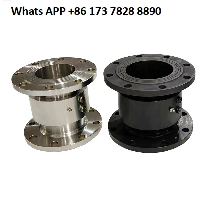

DN80/100 stainless steel 304 rotary joint with straight through flange connection at both ends, 360 degrees