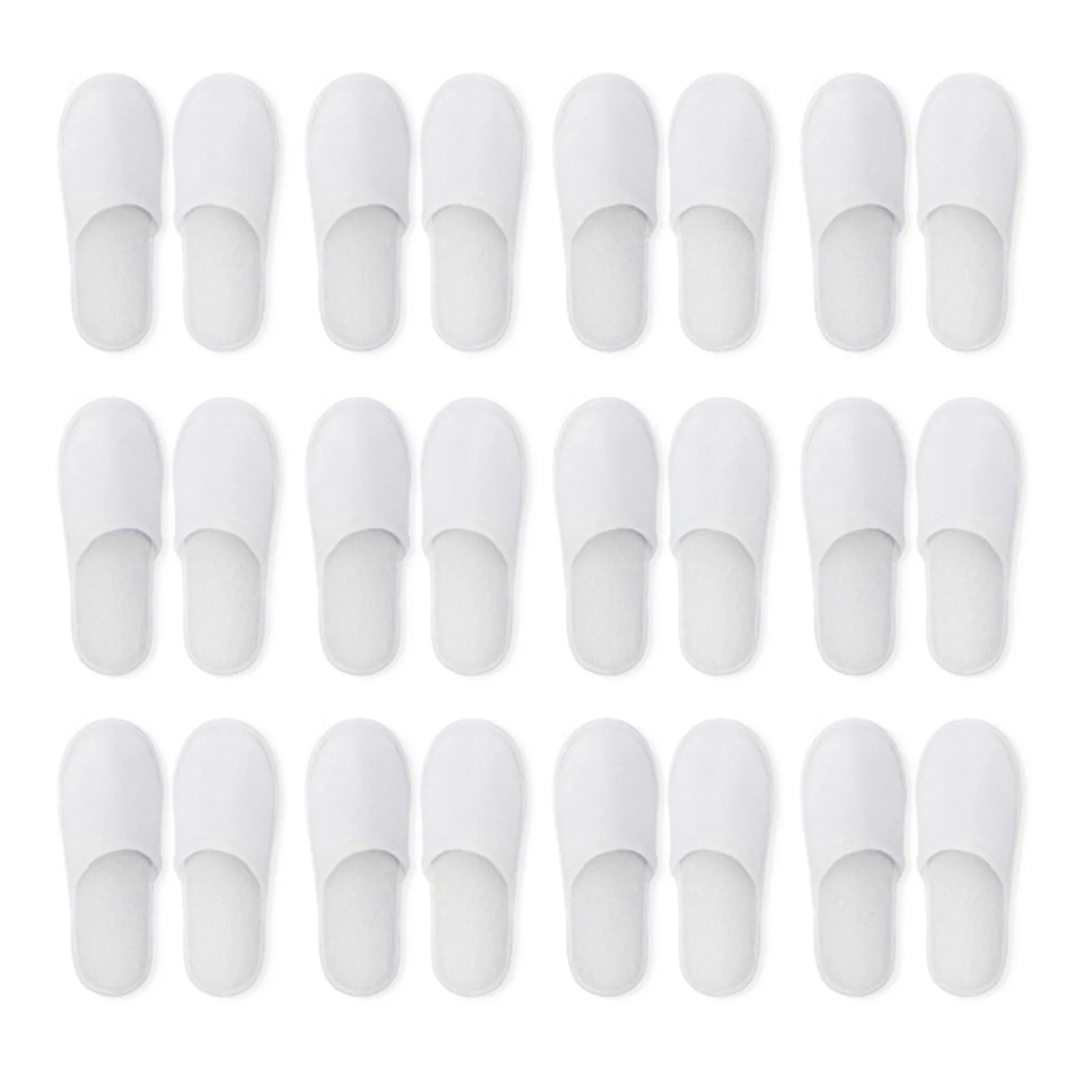 20/10/5/1pairs White Disposable Non Woven Slippers Travel Home Slippers for Women Men Business Portable Home Hotel Slippers