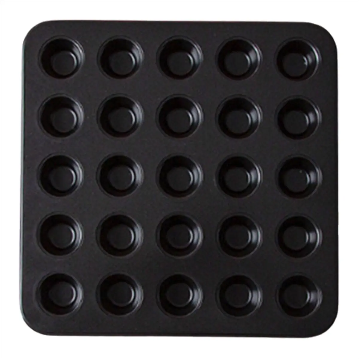【Newest AT03】25 Cup Round Cake Pan Non-Stick Mini Muffins Cake Tray Bakeware Cooking Accessories
