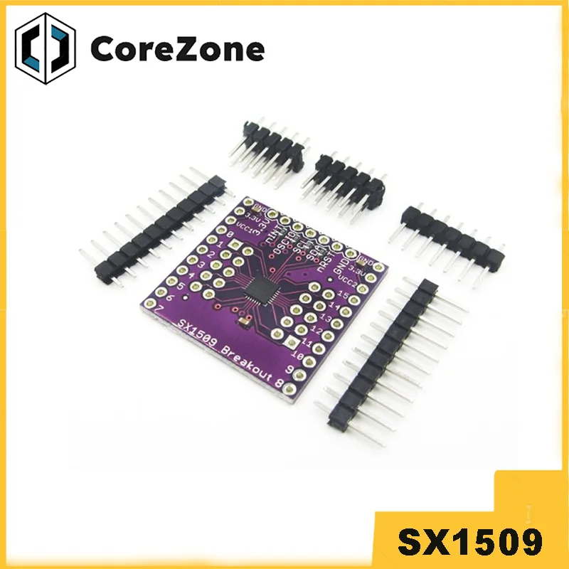 SX1509 16-channel I / O output voltage level of the LED drive module and the keyboard GPIO