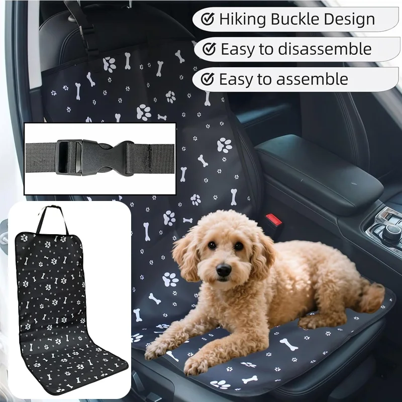 

Waterproof Pet Car Seat Cover for Dogs&CatsEasy Clean Travel Mat for Front & Back Seat MatHeavy Duty Dog Car Seat Protector