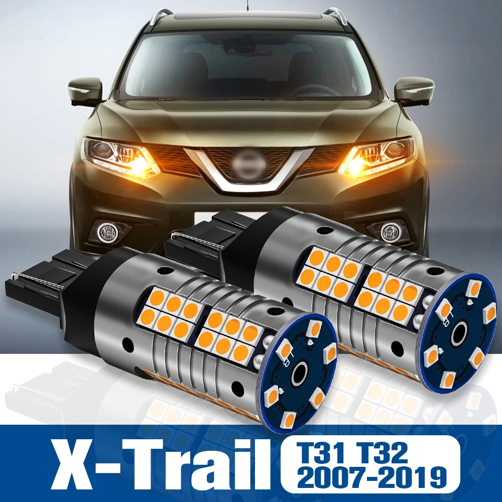 

2x LED Turn Signal Light Blub Lamp Accessories Canbus For Nissan X-Trail X Trail T31 T32 2007-2019 2010 2011 2012 2013 2014 2015