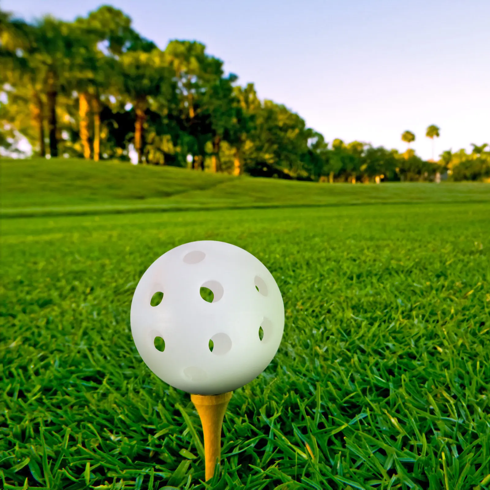 

24 шт. перфорированных легких тренировочных мячей для гольфа разных цветов, пластиковые мячи для тенниса и развлечений