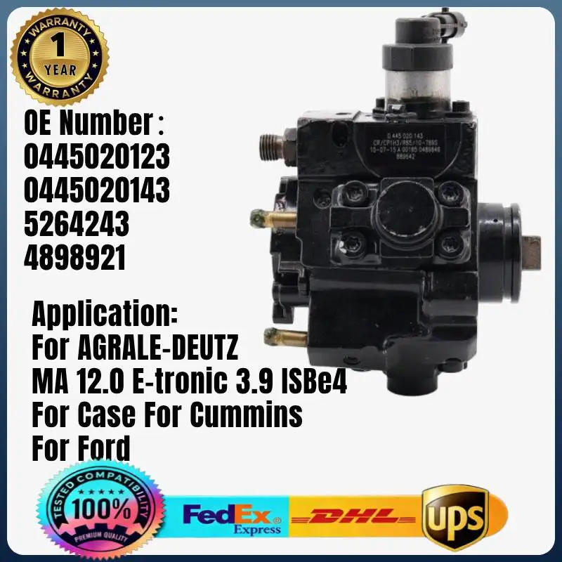 

0445020123 0445020143 4898921 5264243 Fuel Injection Pump for AGRALE-DEUTZ MA 12.0 E-tronic for Case for Cummins for Ford 3.9Lt