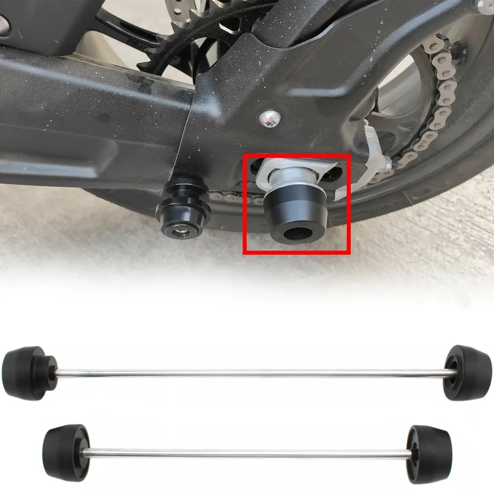 

Motorcycle Front Rear Wheel Spindle Blanking Axle Fork Crash Slider Cap Hub Protector Pad For Triumph Trident 660 2021-2022