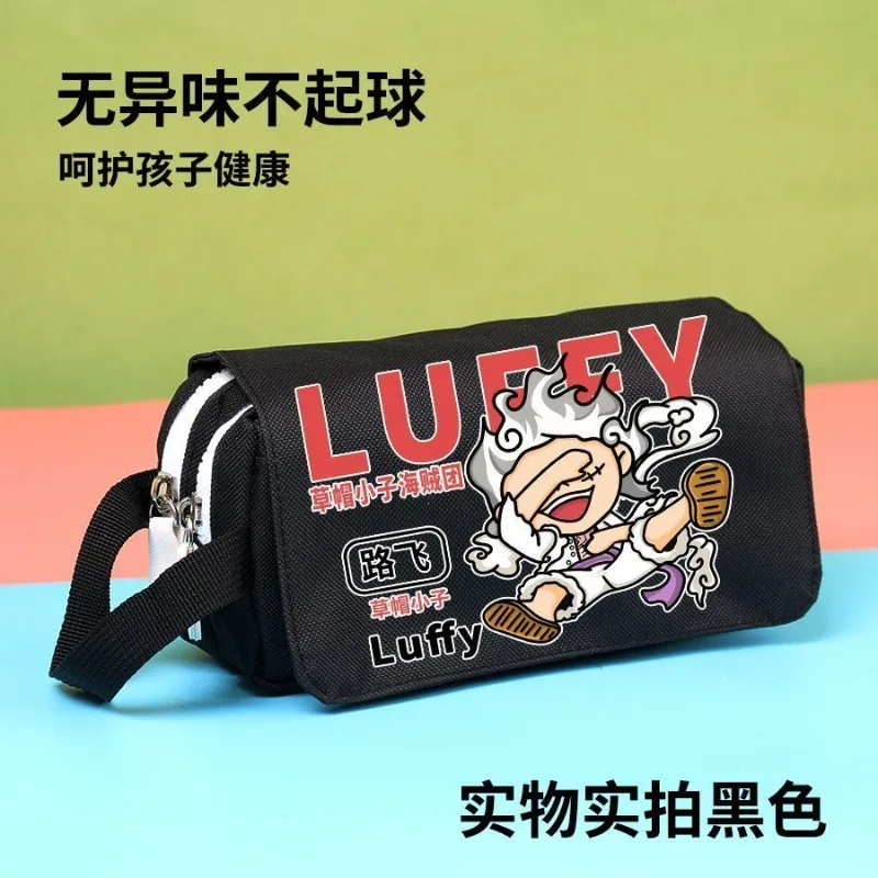 

Цельный аниме-пенал с периферийными устройствами Луффи Саурон, большая вместительная простая сумка-карандаш для учащихся начальной и средней школы