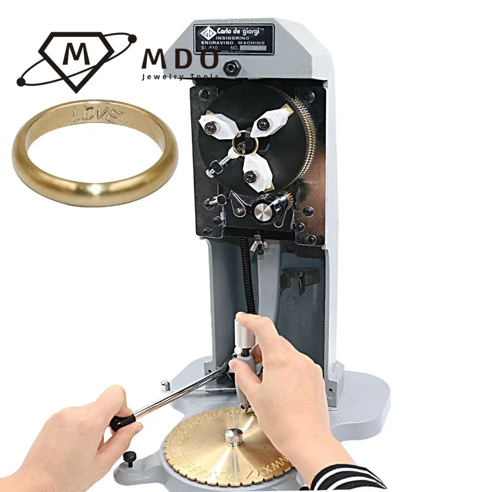 Hot Selling Manual Jewelry Tools Numbers 1-9 English Letter A-Z Brass Ring Engrave Lettering Inside Ring Engraving Machine