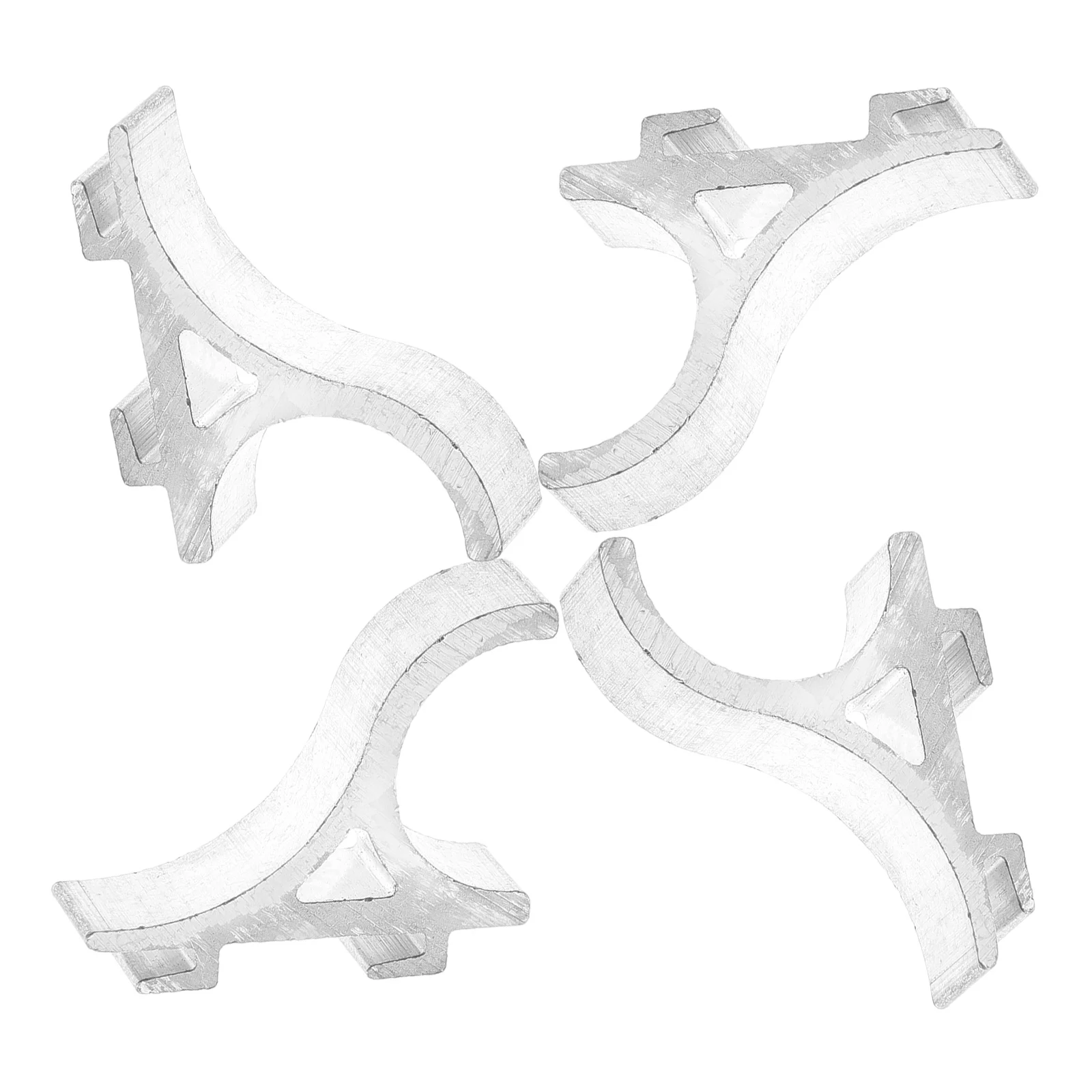 

4 Pcs Freezer Hook Fridge Shelf Clips Buckle Metal Aluminum Alloy Cooler Support