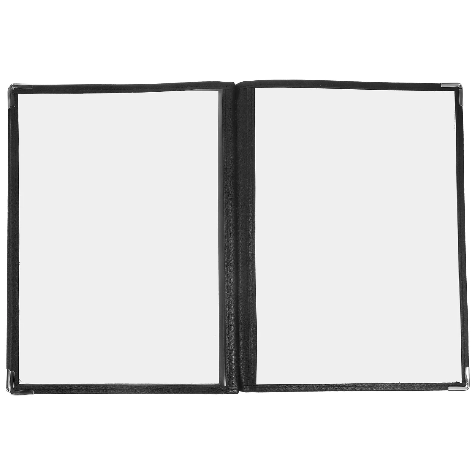 Menu Shelf Loose Leaf Recipe Book Man The Pvc Restaurant Holder Transparent Cover