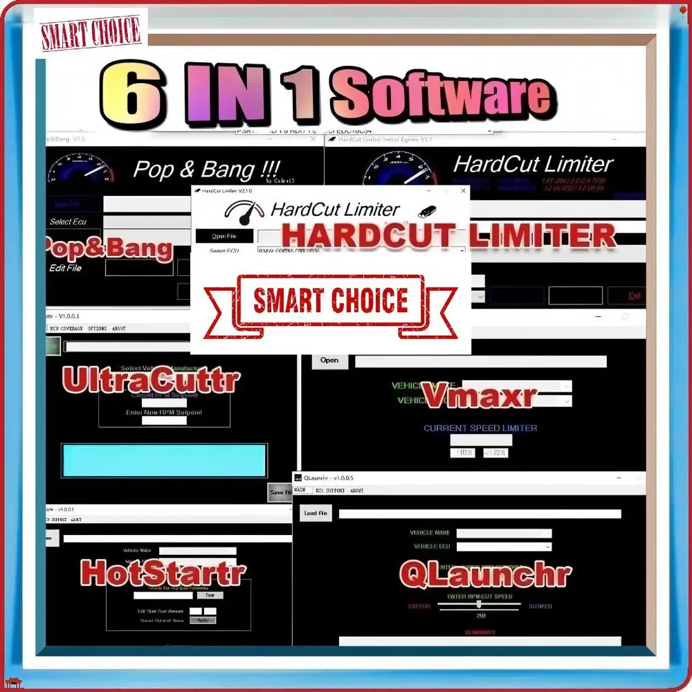 

Hot sale Car tools/HardCut Limiter Diesel+Petrol Engines+Pop&Bang+HARDCUT LIMITER VMAX+HotStartr+QLaunchr Software 6iN1 PACKAGE