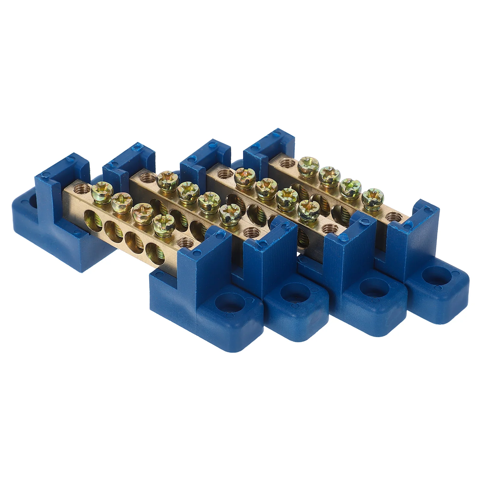 

4 Pcs Type Wiring Ground Block Kit Distribution Bar Ground Strip Terminal Screw Terminal Block
