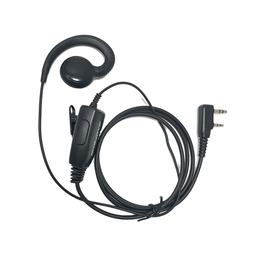 2 Pin G-Form Headset Hörer Mic für BAOFENG UV5R Kenwood K PG/TH/TK HYT Zwei weg Radio Sicherheit Walkie Talkie Zubehör